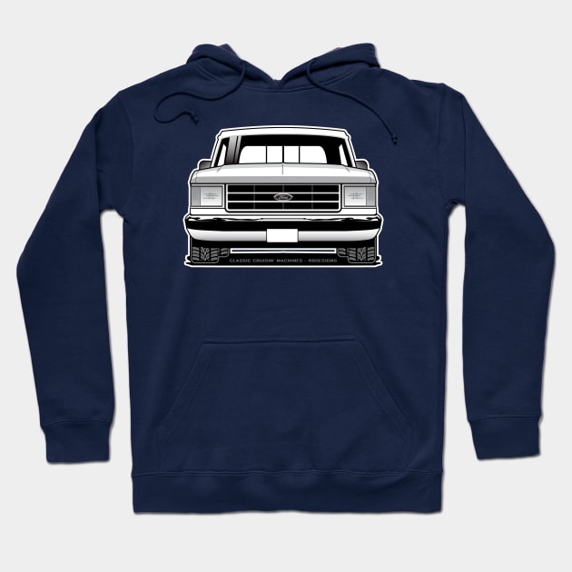 1987 - 1991 Truck / Bricknose Grille BW Hoodie by RBDesigns